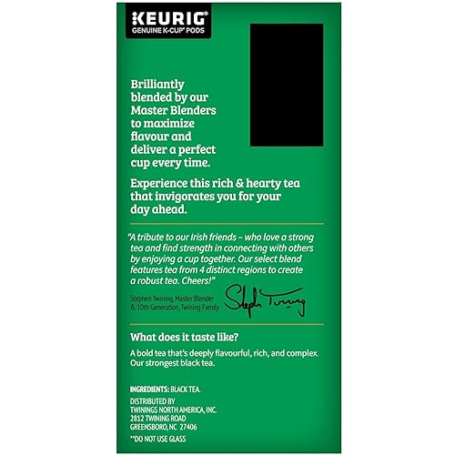 Vista 35 de Twinings Té de menta pura, naturalmente sin cafeína, bolsas de té de hierbas de menta refrescante envueltas individualmente, 50