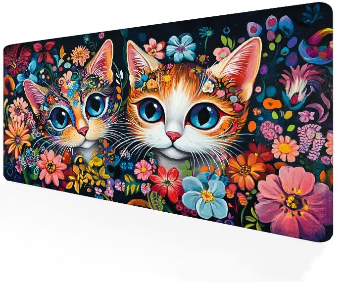 Tapis de souris gamer XXL sous-main souris grand tapis souris coloré PC