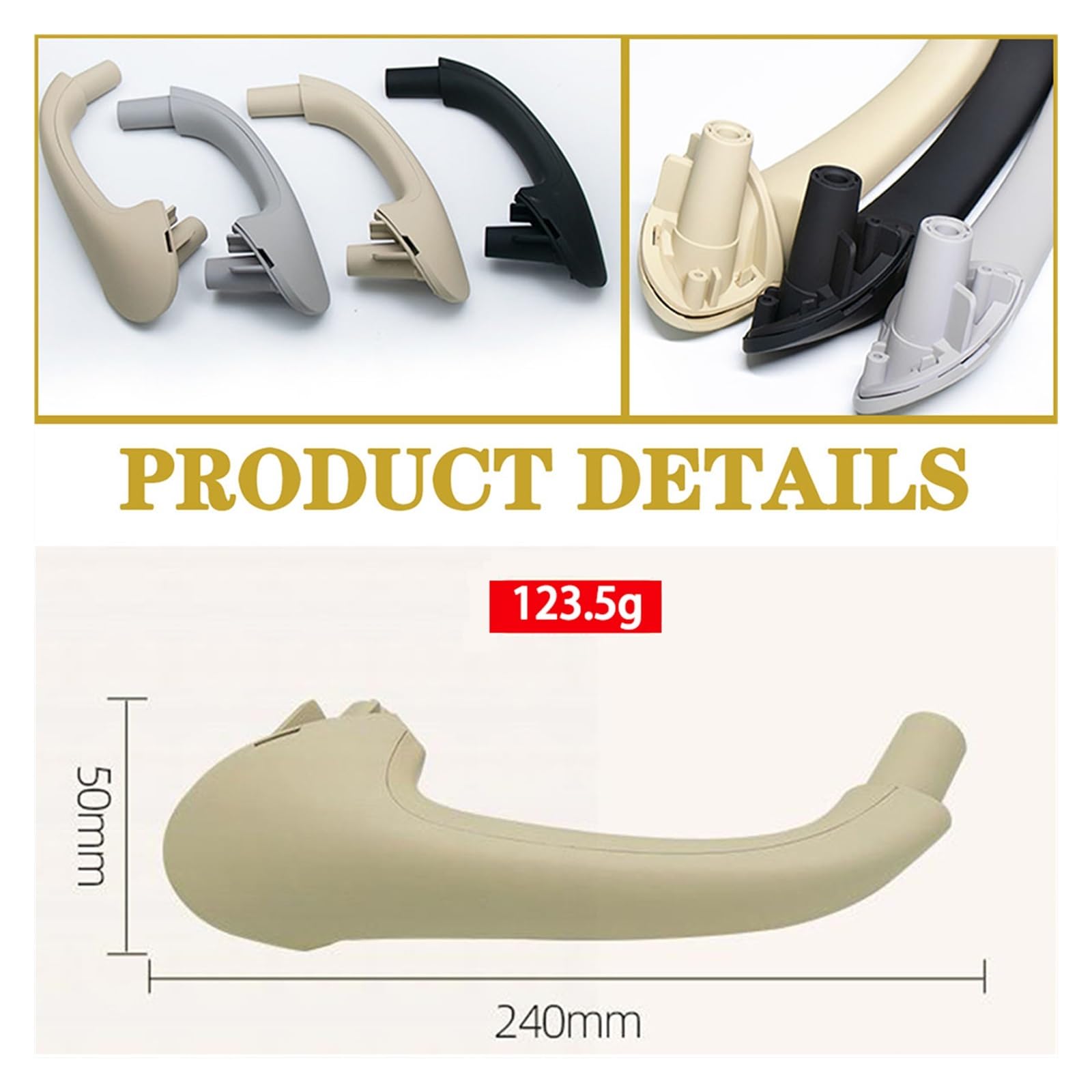 Innen Türgriff Für Mercedes C-Klasse W203 2000-2007 – Vorn Links/rechts, Farbe Beige