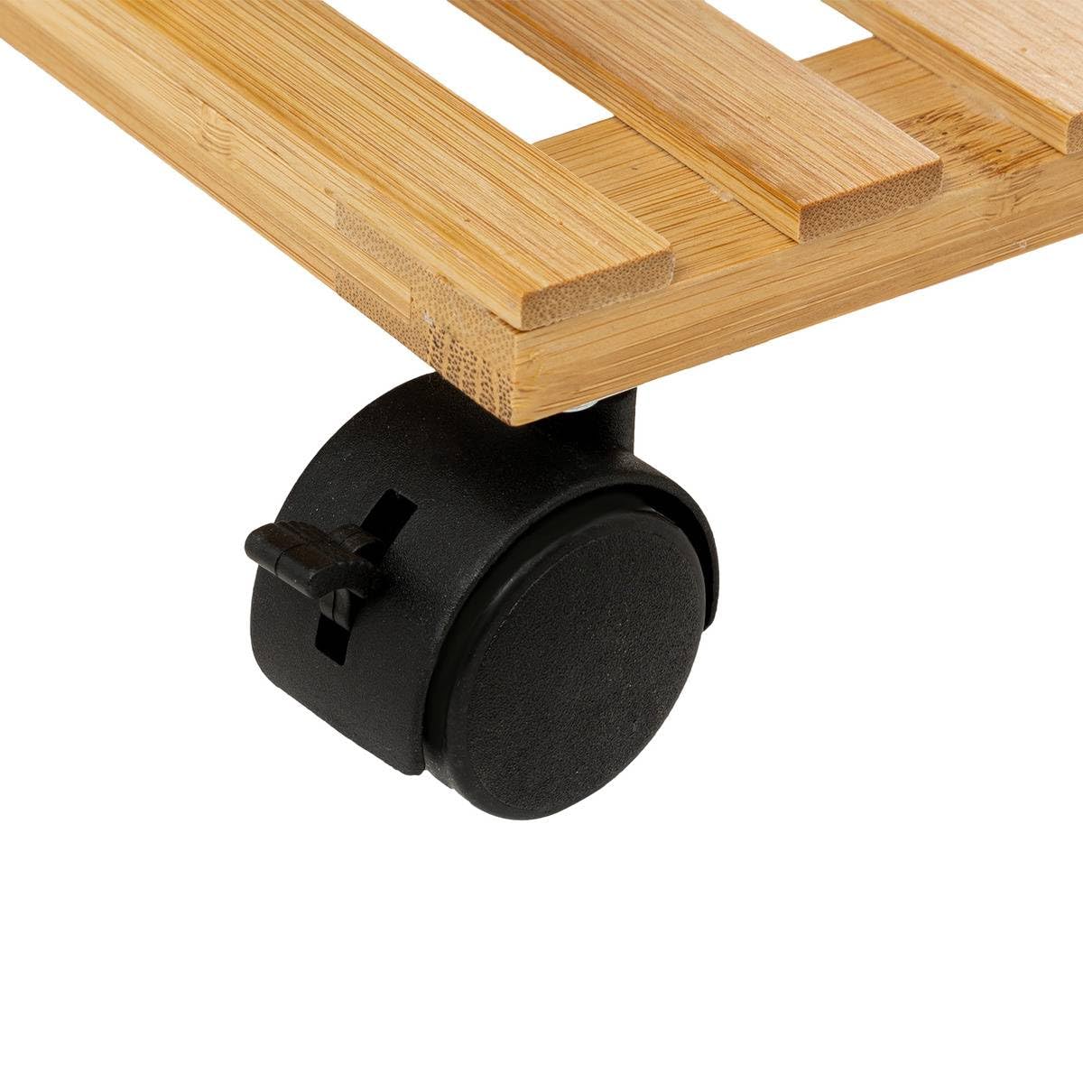 5 five simply smart Maison Futée - Postre con Ruedas de bambú con Estante de 3 bandejas para Cocina y baño
