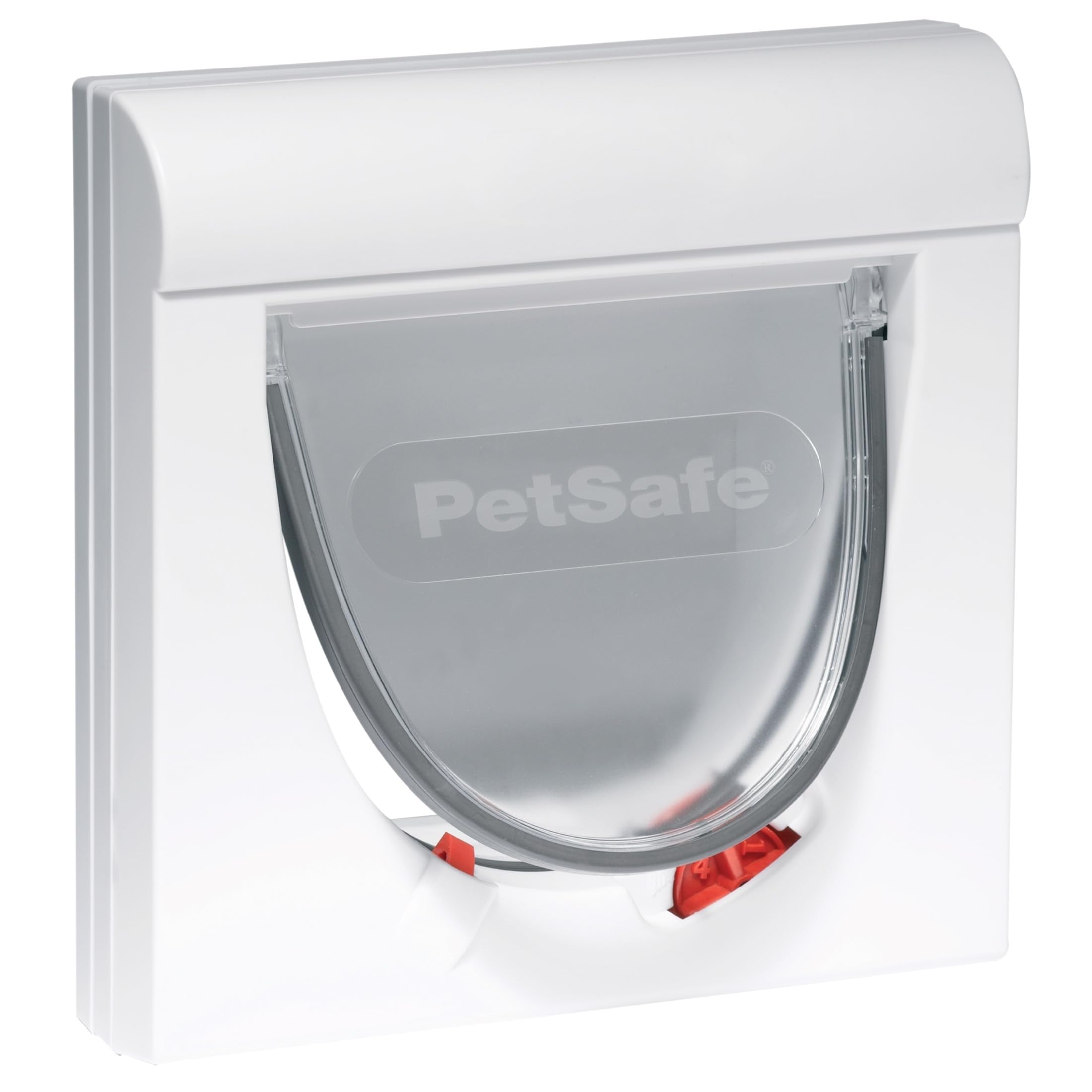 Chatière magnétique pour chat PetSafe Staywell blanche avec verrouillage 4 positions