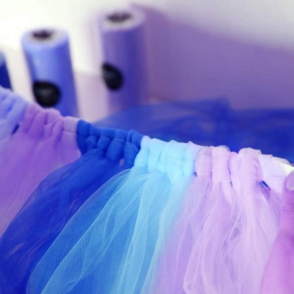 Rotolo di tessuto di tulle, 15,2 cm x 91,4 m, per tutù, gonne, matrimoni, baby shower, feste di compleanno, confezioni regalo, fai da te, 28 colori (bordeaux
