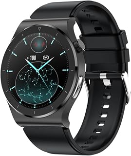 TZFSTV Smart Watches Men Women,1.3" Touch Screen Fitness Tracker Incoming Call Music Control,Weather Forecast, Pedometer Calorie Counter, Waterproof Smartwatch for Android Ios,Black