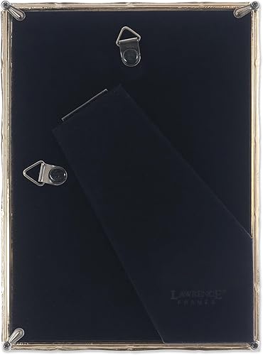 Miniatura 4 de Lawrence Frames Marco de fotos de metal dorado de 5 pulgadas de ancho x 7 pulgadas de alto con diseño de bambú (712257)