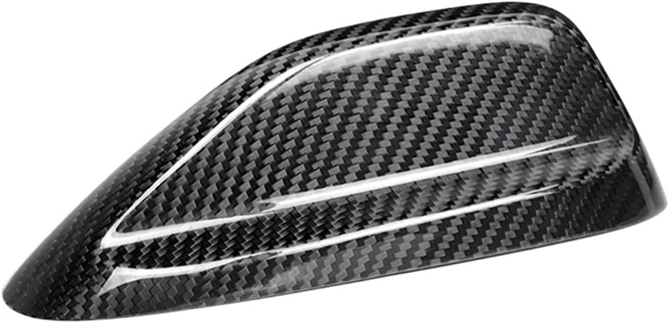 車のカーボンファイバールーフふかひれアンテナシェルトリムカバーダッジデュランゴ 14-24/ラム 18-24/ジープグランドチェロキ