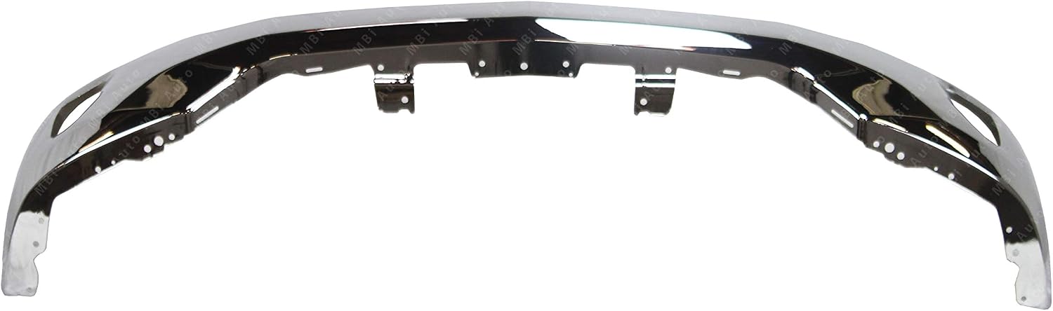 BUMPERS THAT DELIVER - Chrome, Steel Front Bumper Face Bar Compatible with 2016 2017 2018 Chevy Silverado 1500 w/Fog 16 17 18, GM1002861
