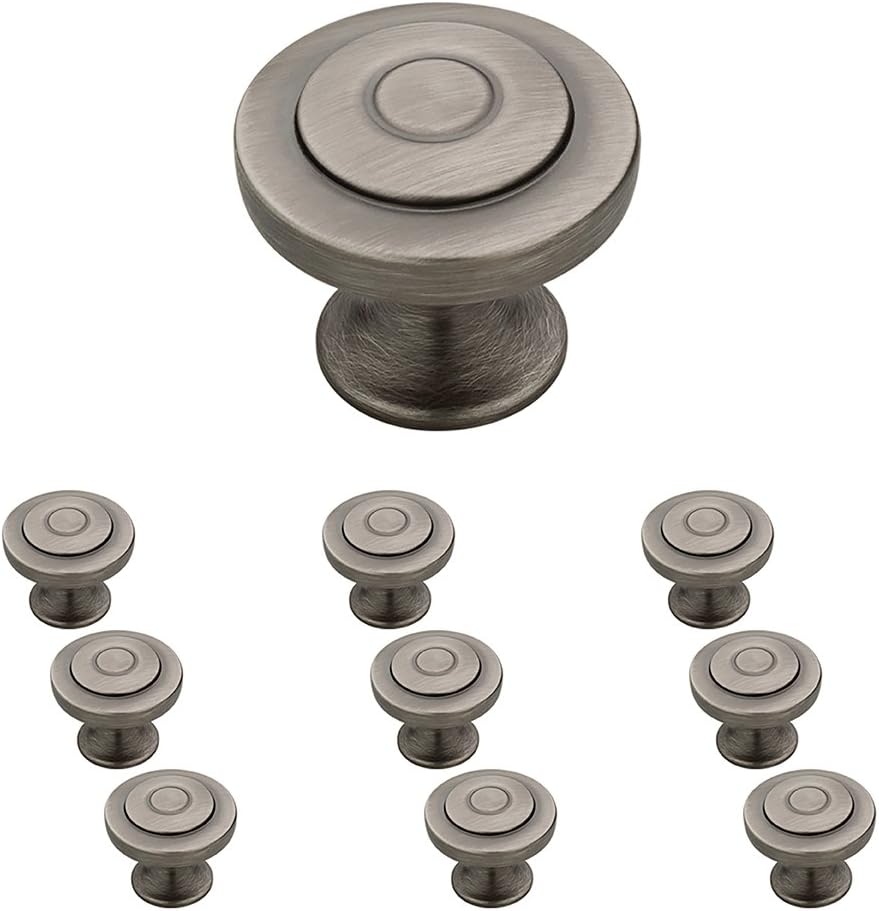 Franklin Brass Knob, Heirloom Silver, 11/4 in (32mm) Drawer