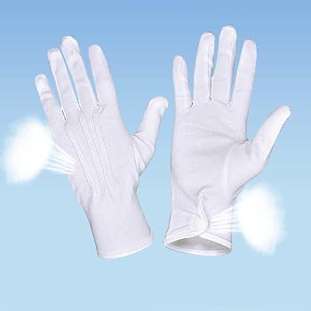Hrtyvhin Erwachsene Größe Weiße Handschuhe Für Kunstshow Uniform Party Show Party Bühnenshow Formelle Uniform Wear Accessoires Spielzeug