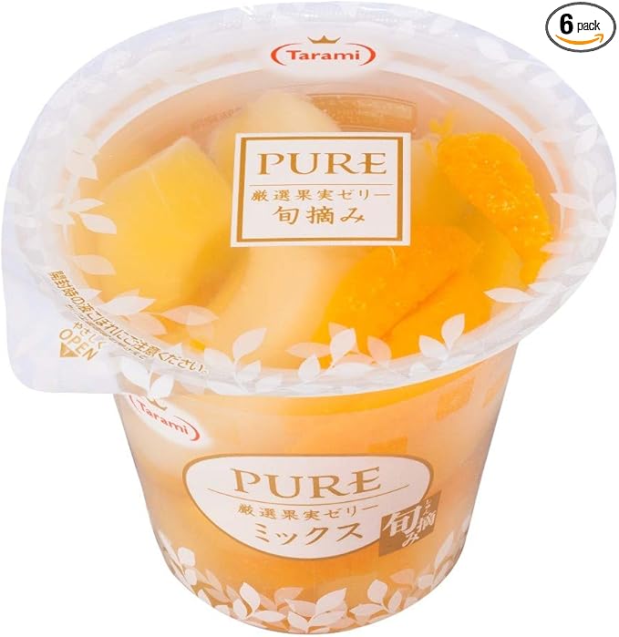 Amazon たらみ Pure ミックスゼリー 270g 6個 たらみ ゼリー 通販