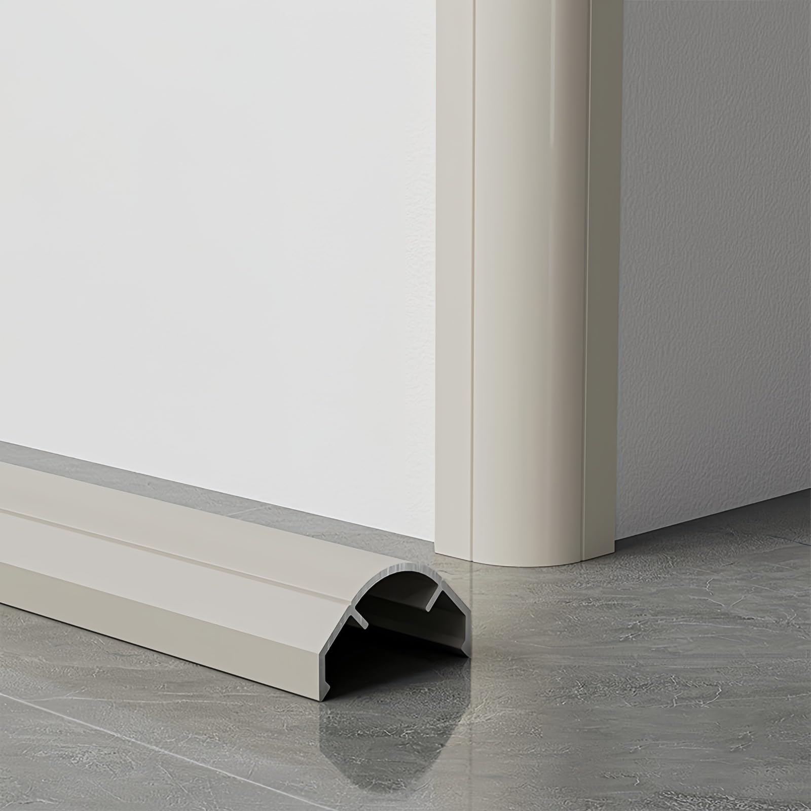 Coayuou Wall Corner Edge Protection Strips 100 cm x 3 Pieces Metal Corner Protection Made of Aluminium Corner Strips Shockproof and Scratch Resistant for Walls Perfect Wall Cladding for Permanent