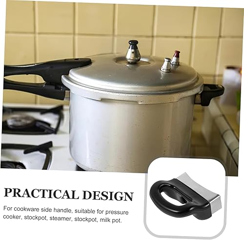 Miniatura 5 de GRIRIW 2 piezas de mango de olla a presión, mango lateral, mango de olla de repuesto, mango de sartén a presión, mango caliente, mango de wok,
