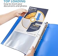 Vista 3 de VST Heavy Duty Sheet Protectors 8.5 x 11 Inch for 3 Ring Binder, 3 Mil Crystal Clear Page Protectors, Plastic Sleeves for Binders, Top Loading Paper