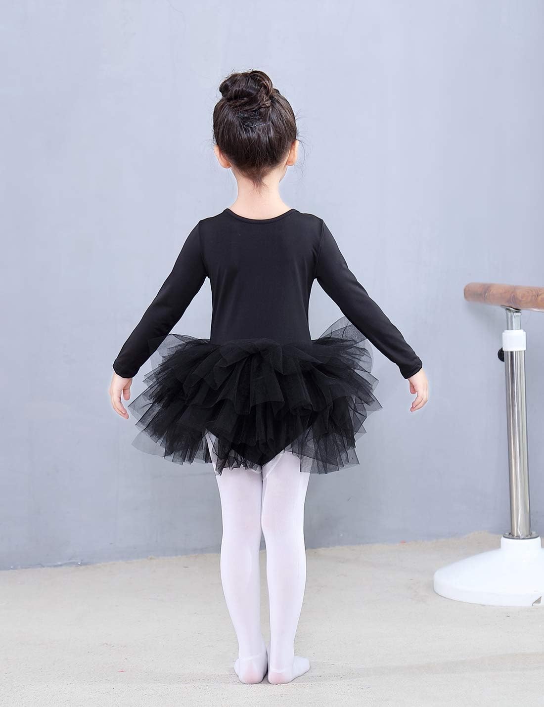 KARETT Long Sleeve Tutu Dresses for Toddler Girls Dance Ballet Leotards Little Girls Ballerina Outfits - Image 3