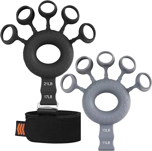 Miniatura 7 de Entrenador de fuerza de dedos, entrenador de antebrazo, entrenador de fuerza de mano, entrenamiento de extensión de flexión de dedos, ejercitador de