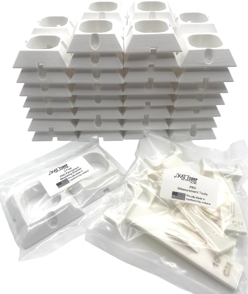 Mounting Brackets/Clips 200FT Set fits Govee PRO Permanent Outdoor Lights (120 Mounts for Set +2 Free, White)