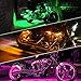 SUPAREE 12 Pieces Led Light Kits Multi-Color Wireless IR & RF Remote Controller Motorcycle Atmosphere Lamp RGB Flexible Strips Ground Effect Light for Motorcycle - New Upgrade