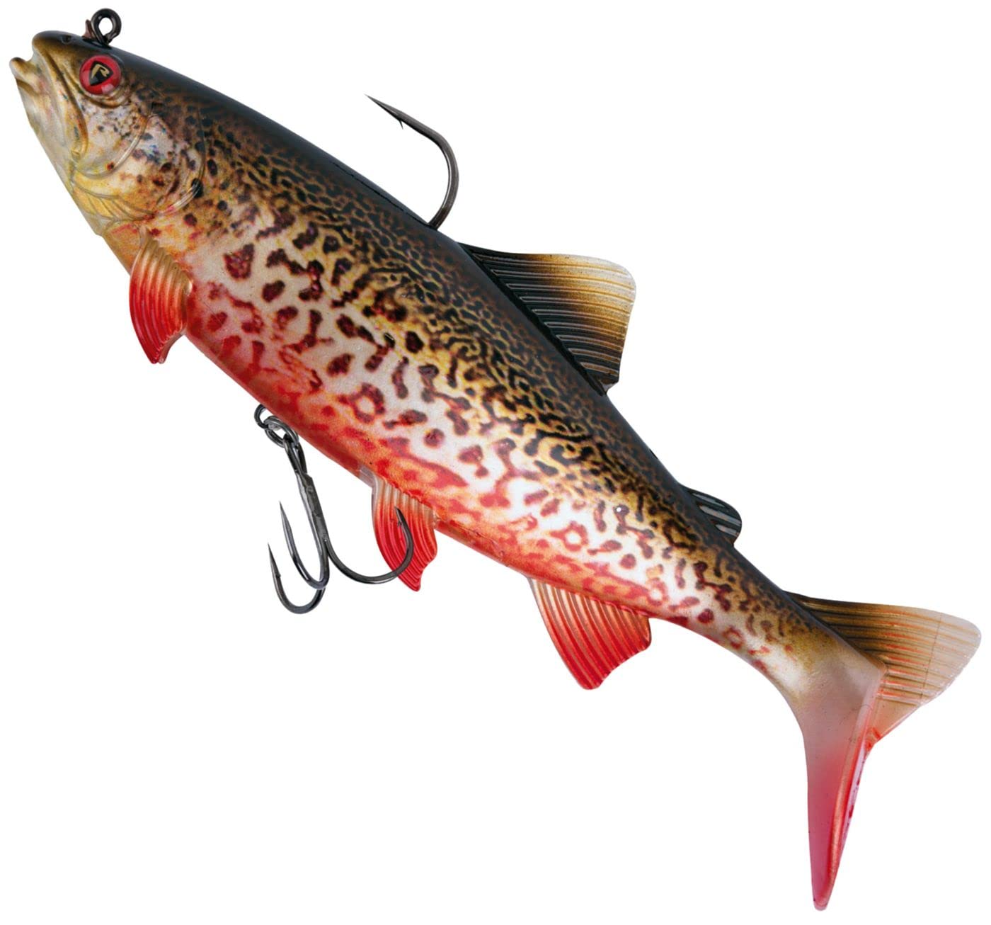Fox Rage Realistic Trout Replicant 23cm Tiger | Pike Fishing Lure | Soft Plastic Swimbait | Code NSL1344
