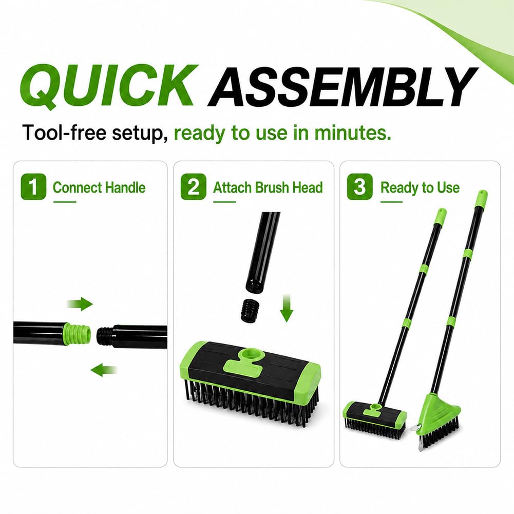 Ensemble Combo De Brosses À Mauvaises Herbes Polyvalentes 3-en-1 (#Set)
