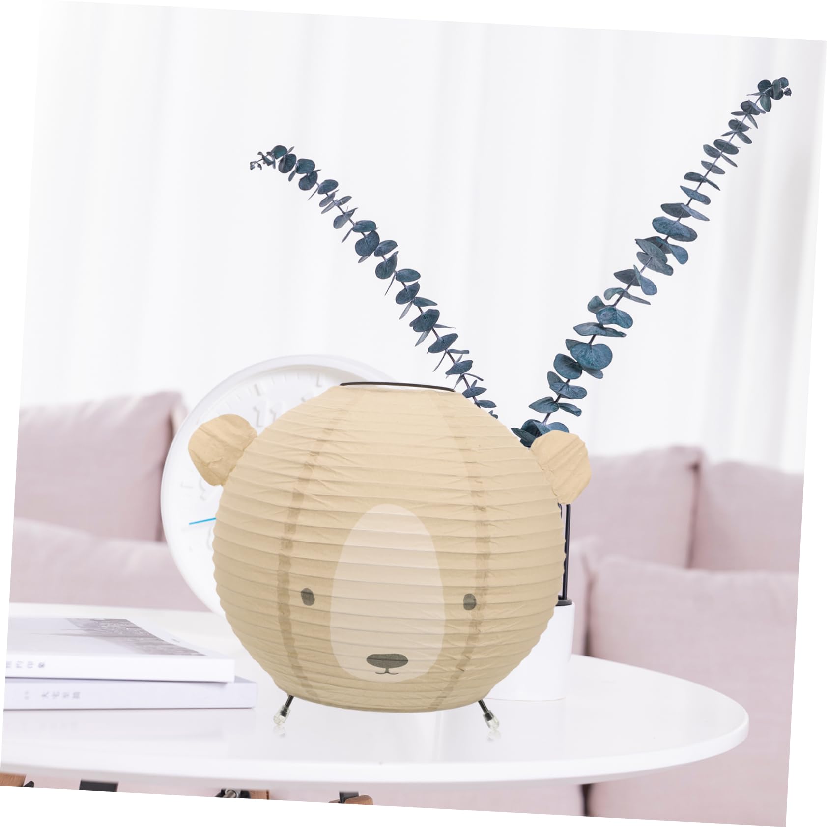 Paralume Carta di Riso Beige, Lampada Sospesa Decorativa