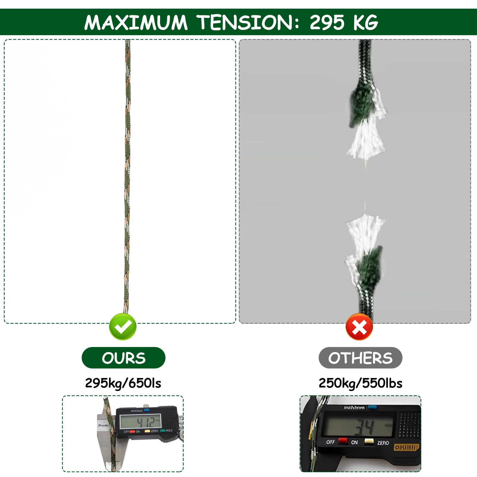 4 Unidades de Cuerda Paracord Multiusos, 4mm Grosor x 10m Largo, para Proyectos de Manualidades, Senderismo, Camping y Aire Libre