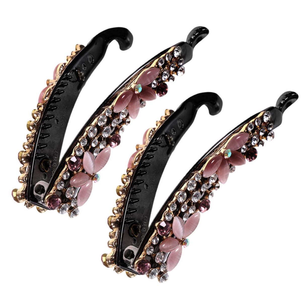 FOMIYES 6 Stk Haarklammer Haarnadeln Haar Vintage-haarschmuck Lange Haarspangen Haarklemme Haarspangen Zum Stylen Bananenclips Haare Für Frauen Strasssteine