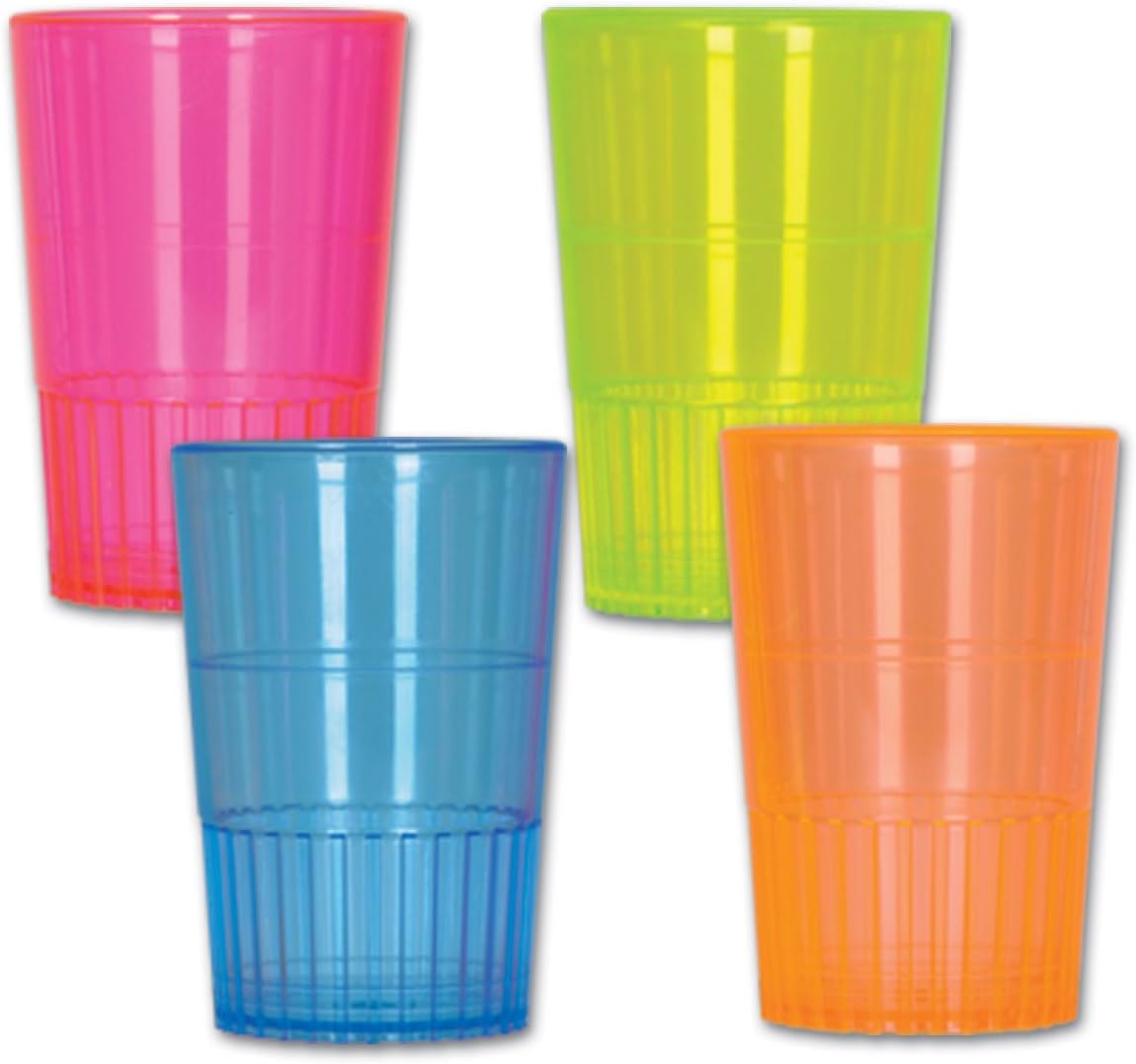 Neon Shot Glasses (asstd Colors) (8/Pkg)