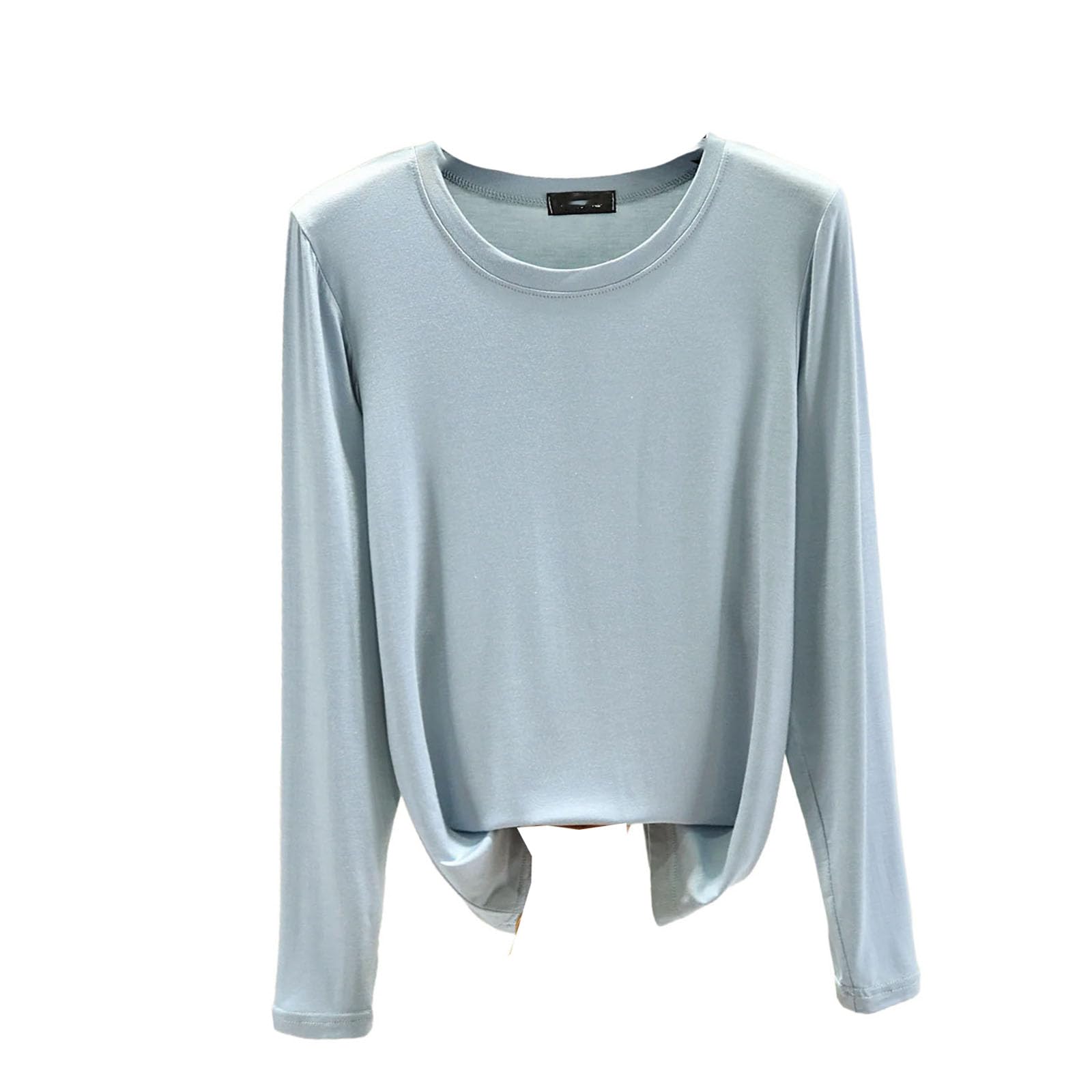 Girocollo Bottoming Camicia Maniche Lunghe Donna Slim Fit T-Shirt Abbigliamento Casa T-Shirt Top