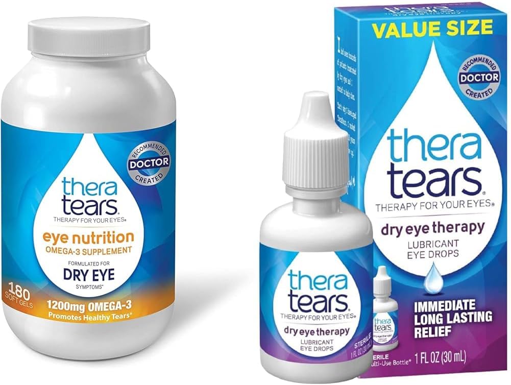 TheraTears 1200mg Omega 3 Supplement for Eye Nutrition