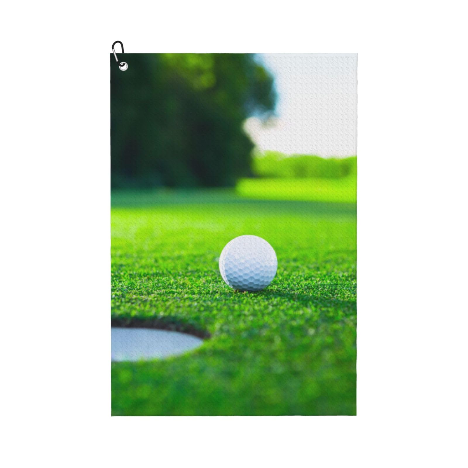 Hnnkloy Golf Course, 16x24 in Portable Waffle Golf Towels with Carabiner Clip for Golf Bag