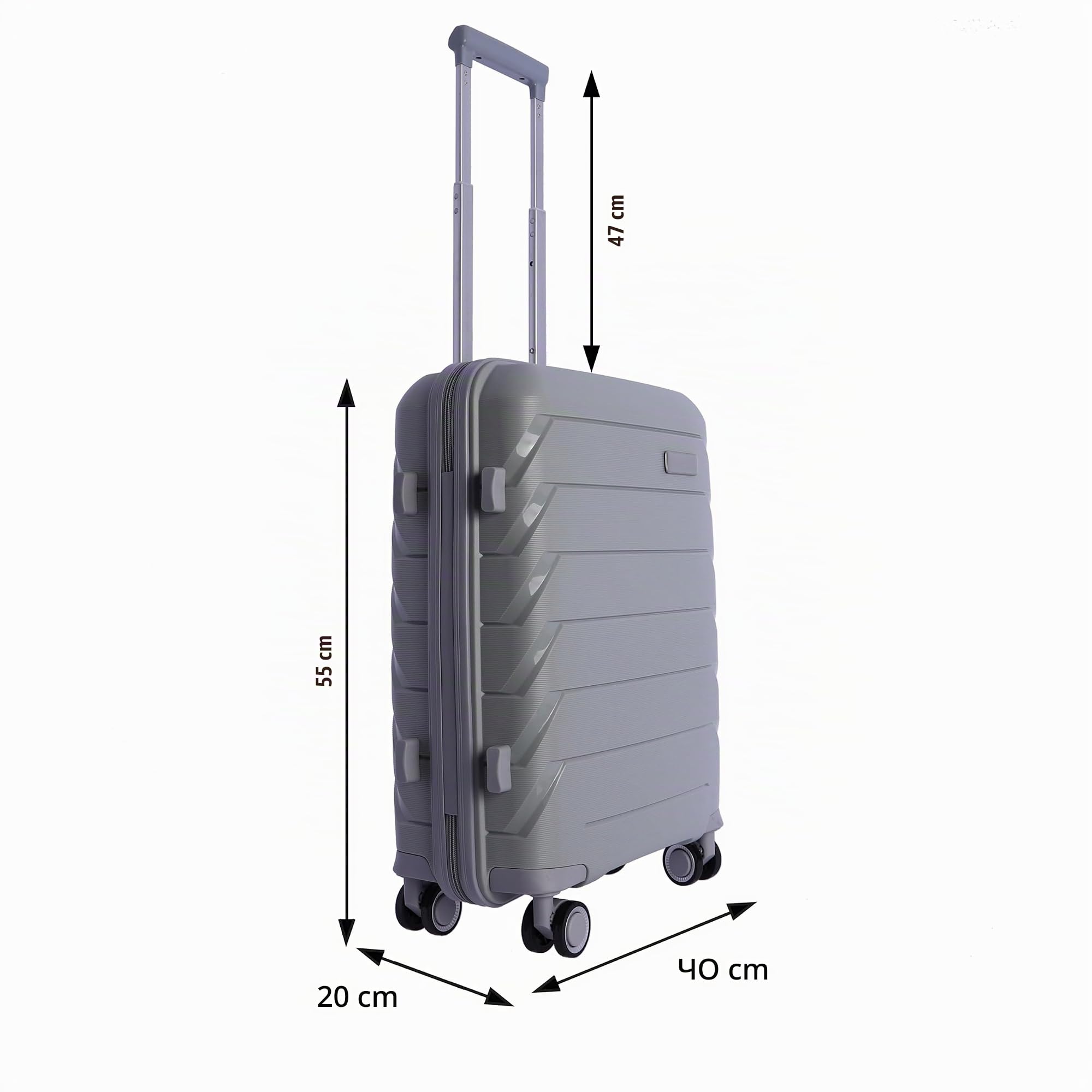 Don Algodon - Maletas de Viaje Cabina - Maleta Cabina 55x40x20 - Maleta de Viaje - Maleta de Cabina Resistente - Trolley Equipaje para Avion Resistente con 4 Ruedas de 360º y candado