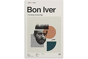BON IVER For Emma Forever Ago Canvas Poster Wall Decorative Art