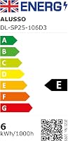 ALUSSO 6W LED Modul, Lapos GU10 és MR16 Helyettesítő, 3000K/4000K/6500K Állítható Színhőmérséklet, IP44 Vízálló Süllyesztett Spotlámpa, 6db 10