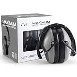 34dB NRR Hearing Protection Ear Muffs - Highest NRR in Compact Design, Ear Protection for Shooting, Mowing, Work