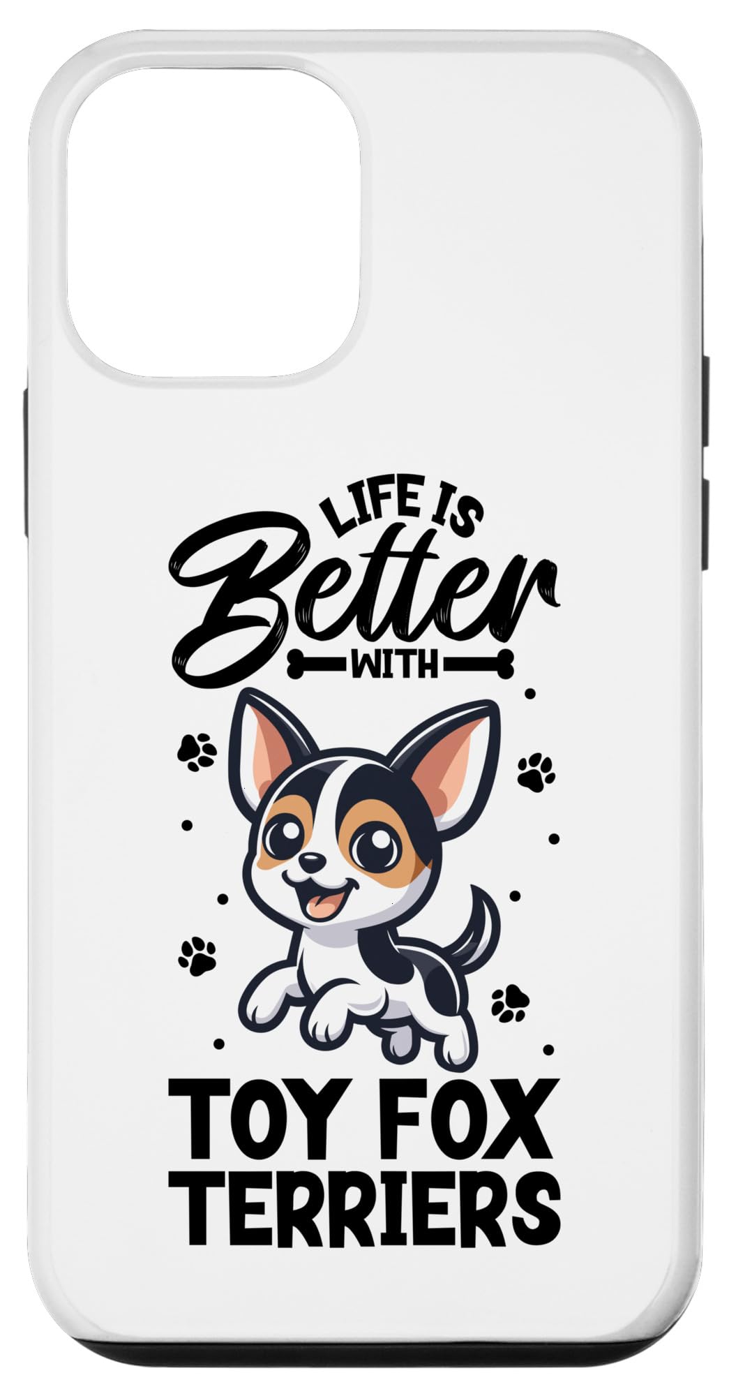 iPhone 12 mini Best life with Toy Fox Terrier Case