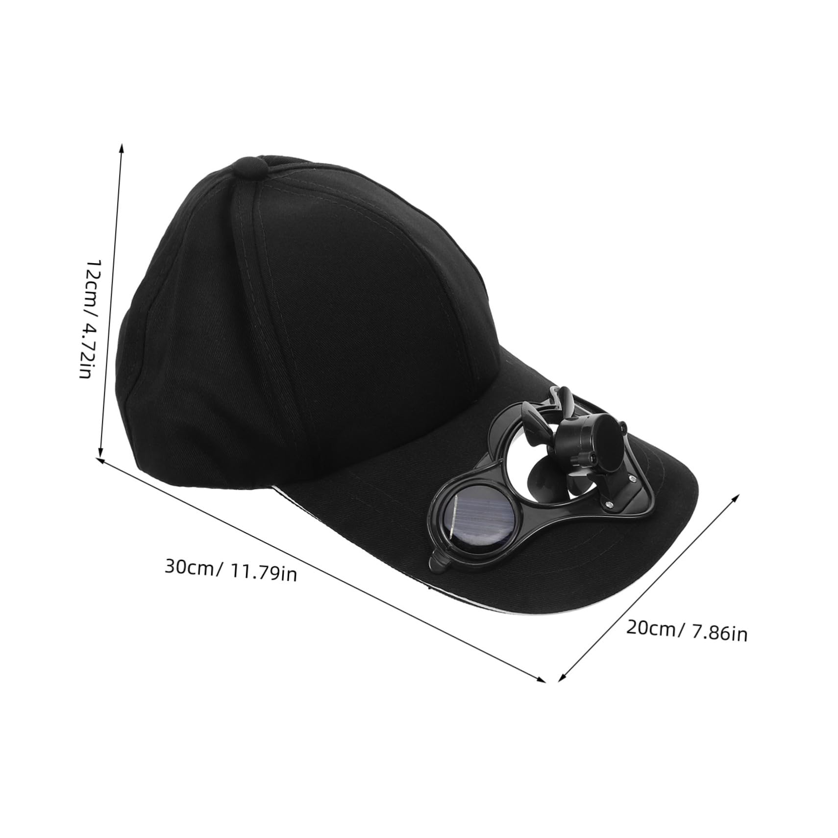 Cabilock Fashionable Baseball Cap Solar Fan Hat Outdoor Hat Cotton Men's Women's Hat
