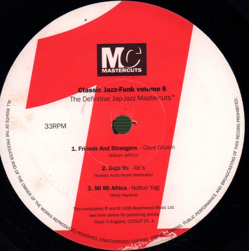 Classic Jazz Funk Mastercuts 6