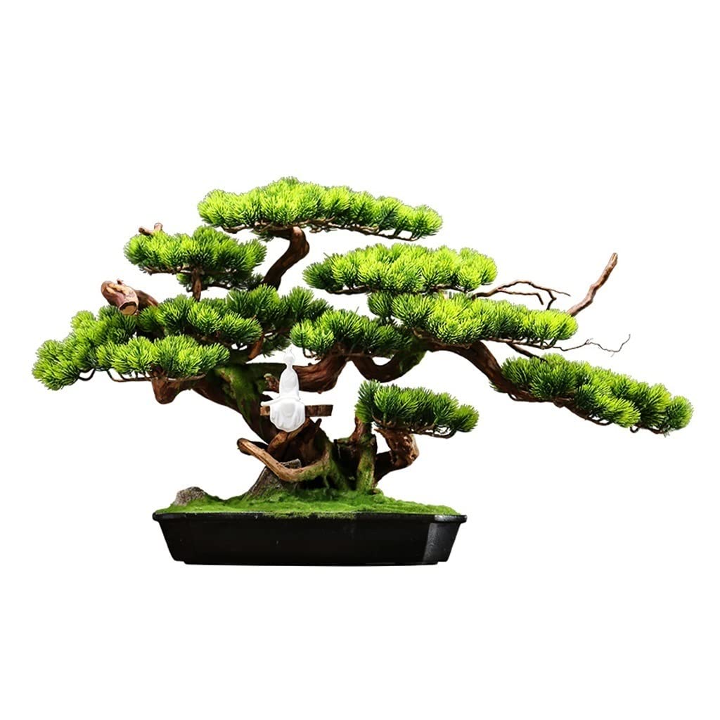 GTHTUHFD Simulation Potted Plants Bonsai Tree Artificial Bonsai Simulation Trees Faux Tree Plants Decor Indoor Ceramic Zen Potted Plants