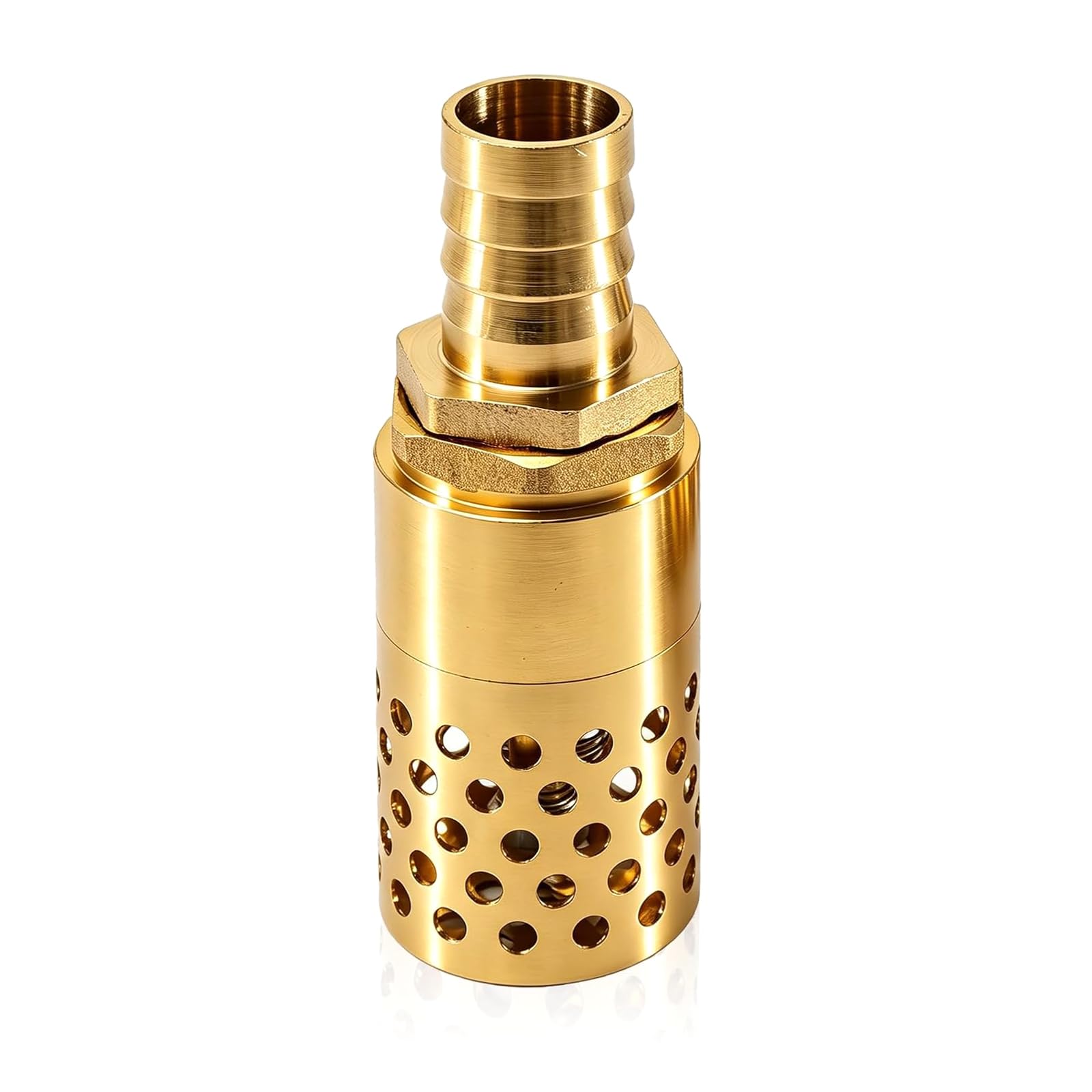 Strong Brass Foot Valves with Suction Filter Oxidation Resist Brass Gate Multipurpose Perfect for Water Tanks Pumps & Irrigation Systems Not Return Gate