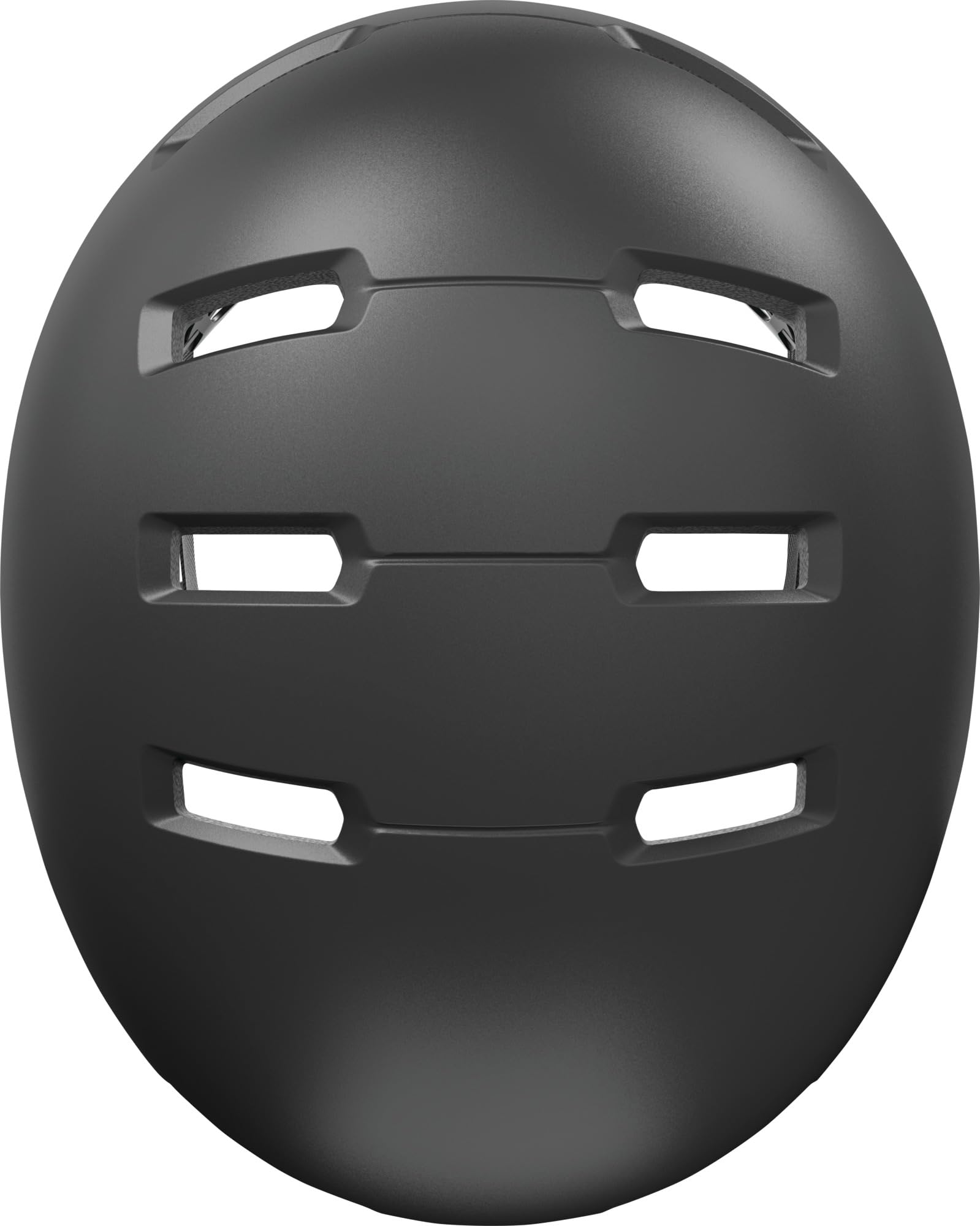 ABUS Casque Urbain Skurb, Gris Foncé Mat, Taille S | Casque skate robuste, technologie In-Mold, réglable avec place pour tresse, 12 aérations