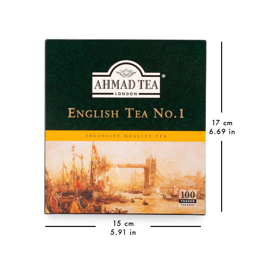 Ahmad Tea English Tea No.1 Tagged Teabags, 100 Count Buy Online in