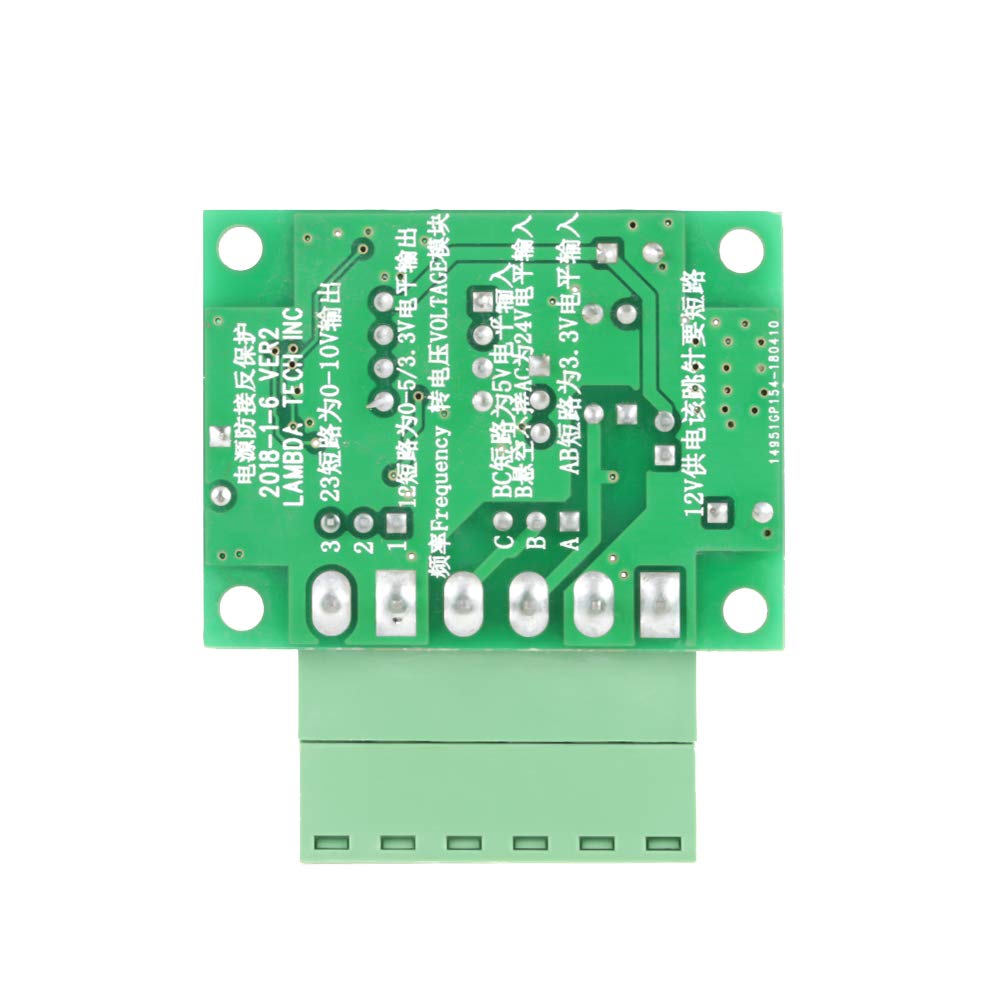 Modulo convertitore di frequenza in tensione, modulo convertitore di segnale 0-10 Khz a 0-10 V 3.3 V 5 V 24 V Ingresso CC Uscita regolabile 0-10 V con funzione di isolamento