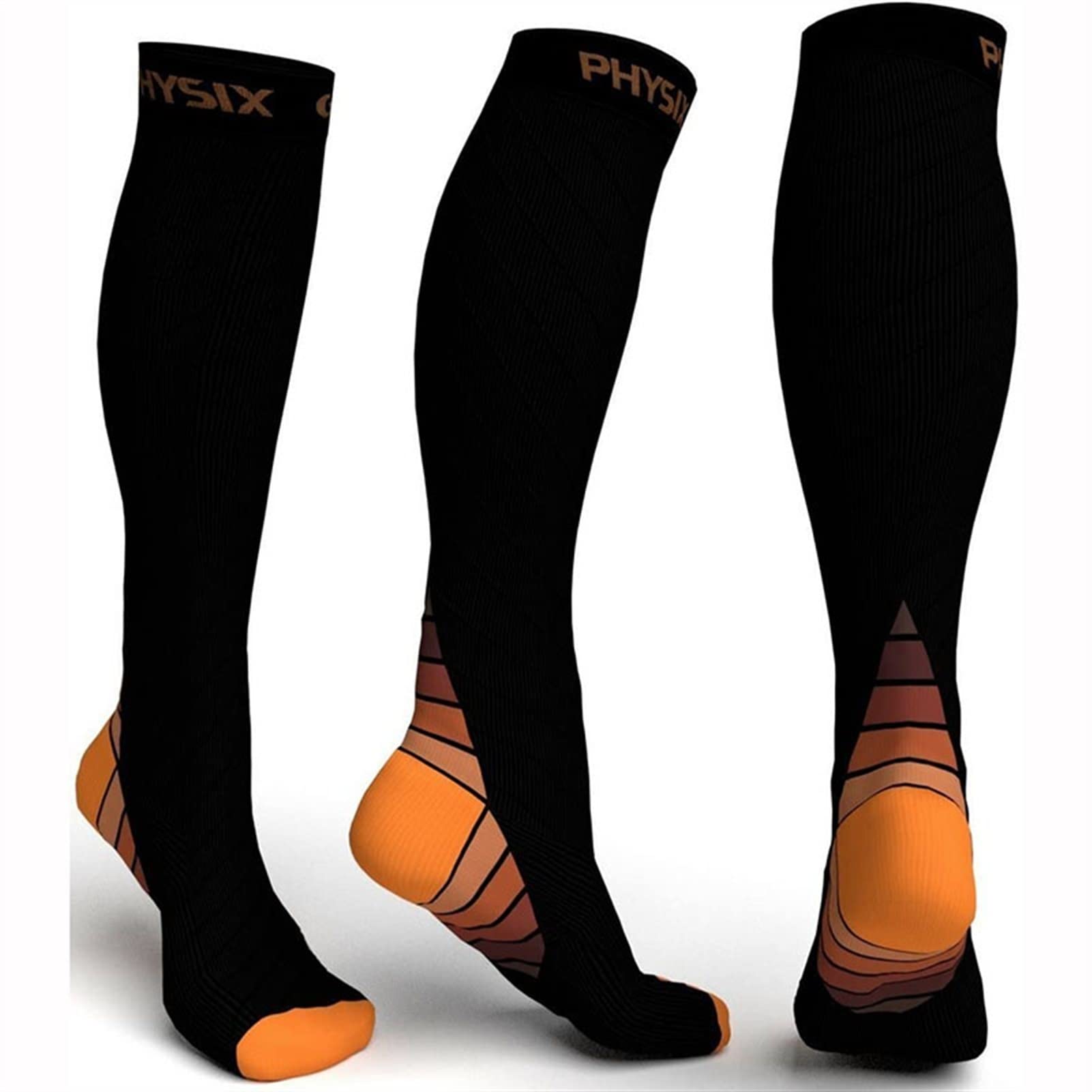 Sport Compression Socks Calze Uomo Donna Atheltic Fitness Sock for Marathon in Esecuzione Cycling Football