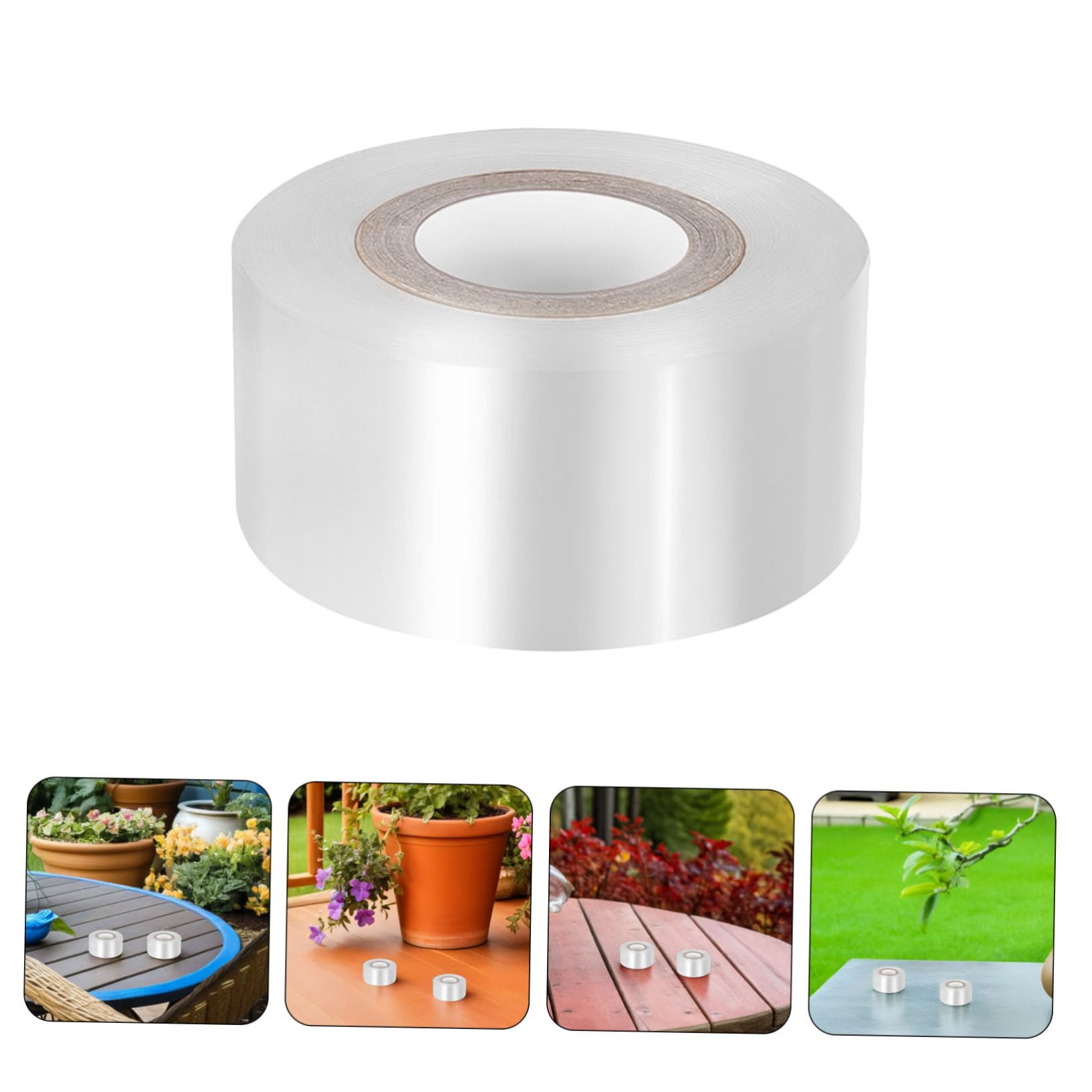 UPKOCH 10 Rollen PE Veredelungsband Transparent Dehnbar Pflanzenschutzband für Obstbäume Sträucher Grafting Tape für Garten Veredelung und Baumpflege