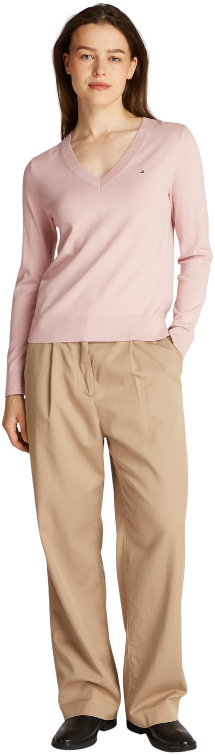 Tommy Hilfiger swetry damskie, Różowy (Foggy Pink), XXS