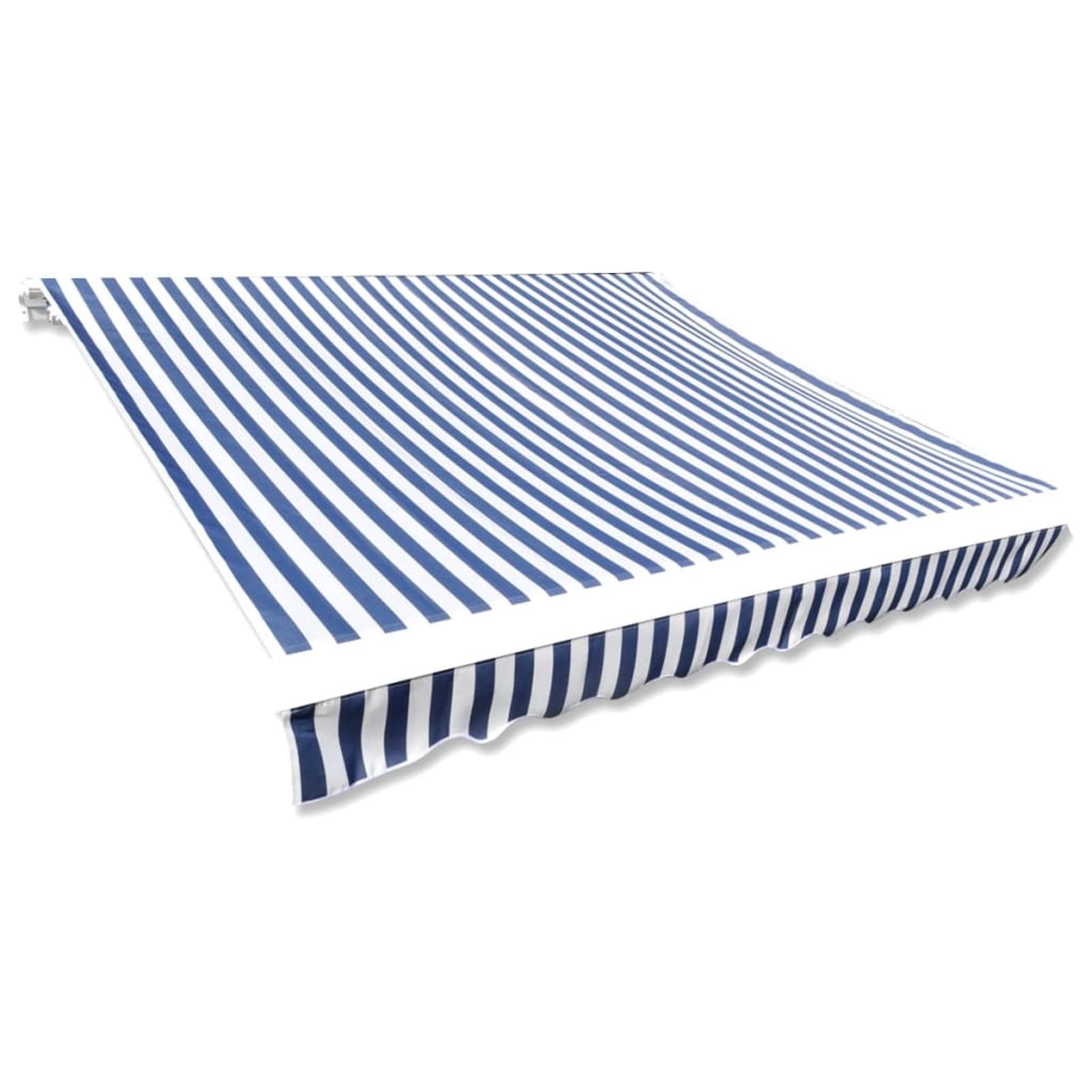 IKAYAA Tela de Repuestos para Toldos 350 x 250 cm, Toldo de Lona, Techo de Repuesto para Toldo, Telas para Toldos para Patio Terraza Jardín, Amarillo y Blanco