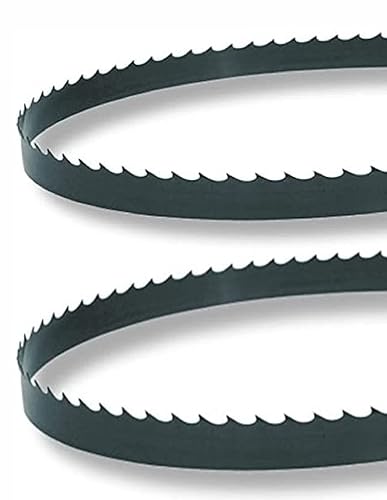 Miniatura 3 de Paquete de 2 hojas de sierra de cinta de 70.5 x 38 x 6 TPI con parte trasera flexible, fabricadas en Estados Unidos, diseñadas para cortar madera,