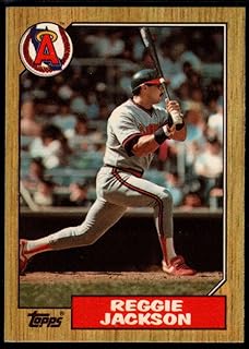 1987 Topps Tiffany #300 Reggie Jackson NM-MT California Angels Baseball