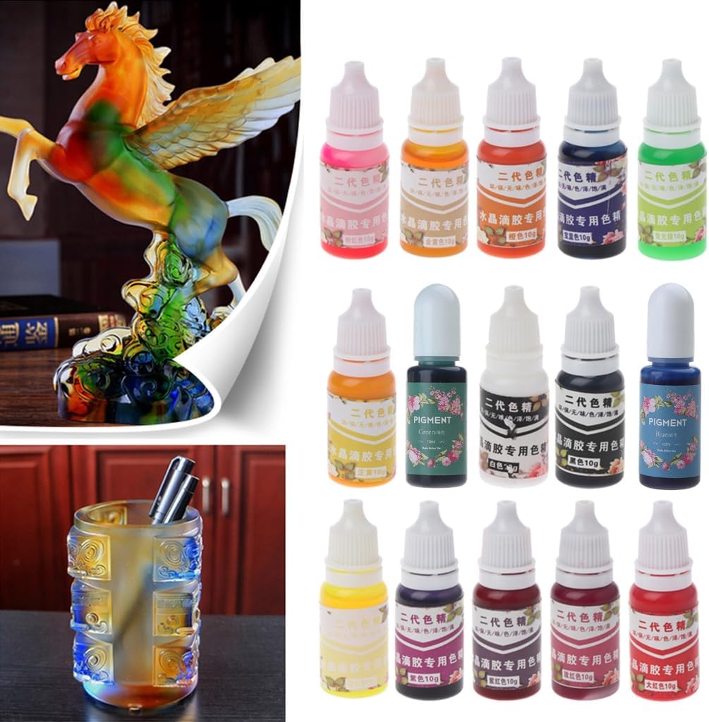 AB Resin Coloring Liquid Epoxy Resin Dye for Paint Crafts 10ml / 0.35oz DIY