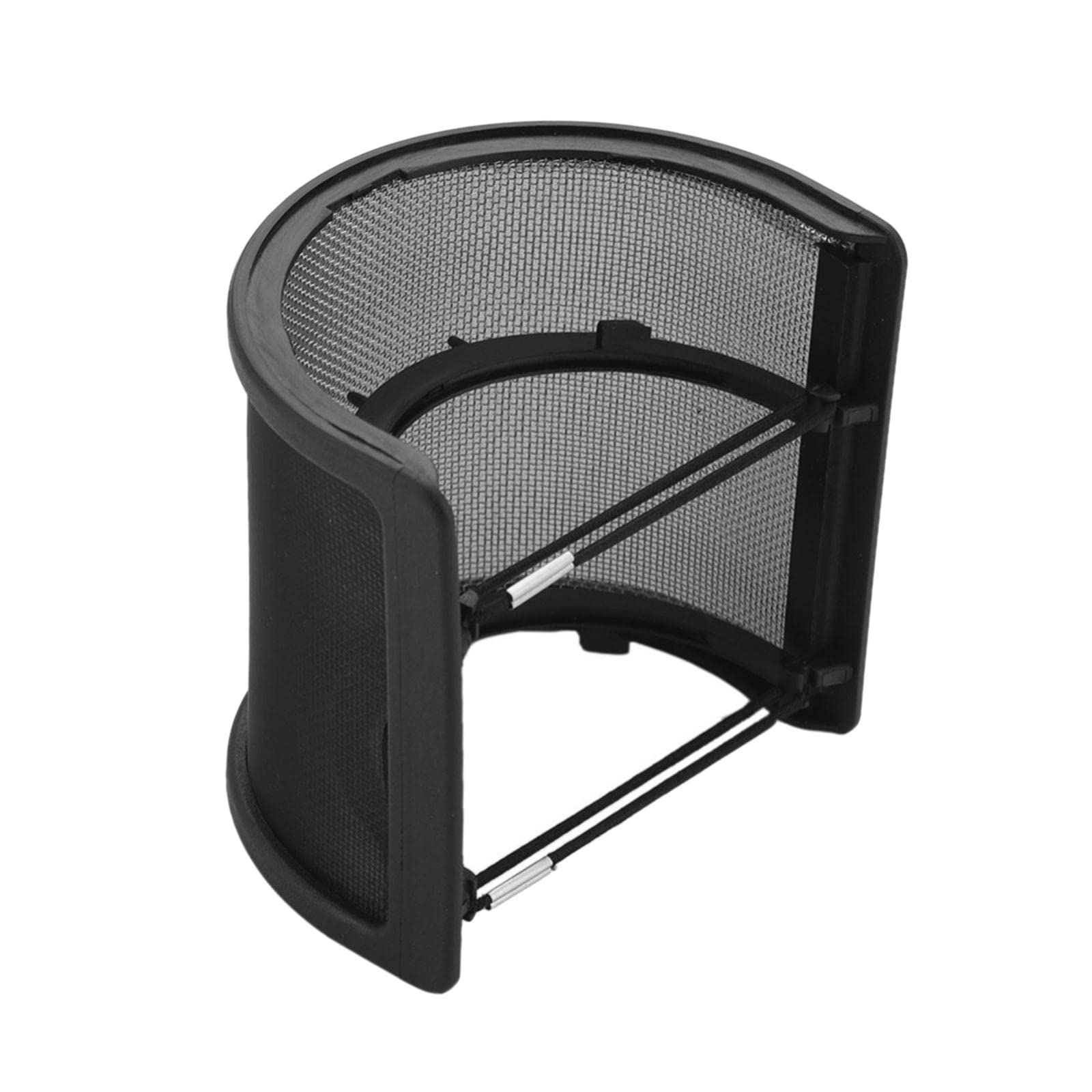 Microphone Pop Filter Handheld Mic Shield U Shape for Live Broadcasting Black Without Cotton-image-13