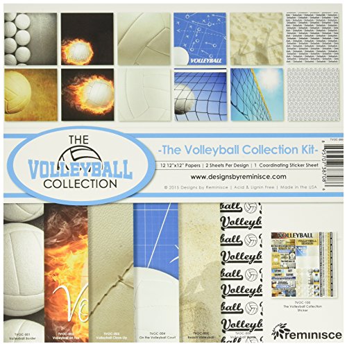 Reminisce The Volleyball Collection Kit, TVOC-200, 12x12 inches